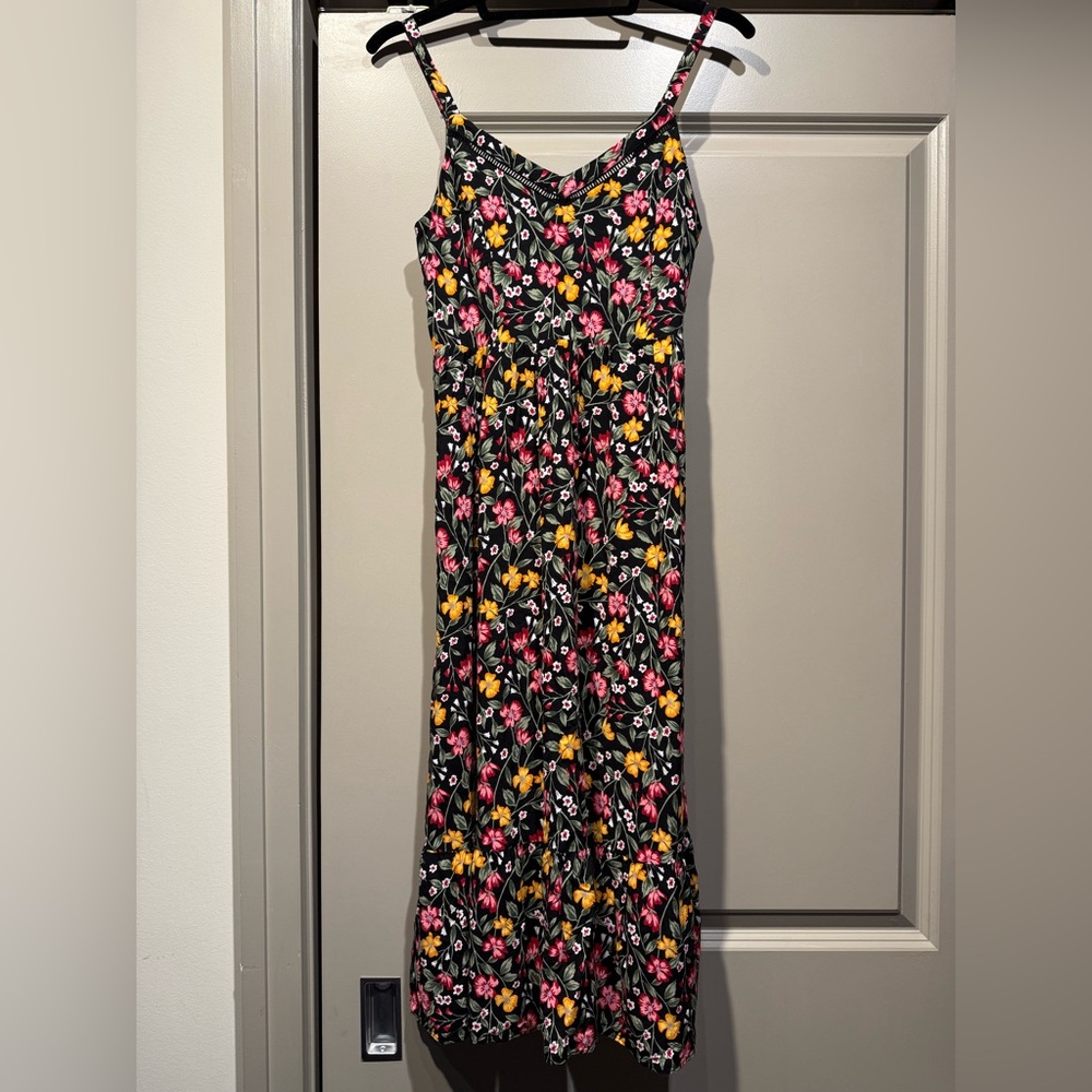 Old Navy dress Black Floral Cami Dress women’s XS